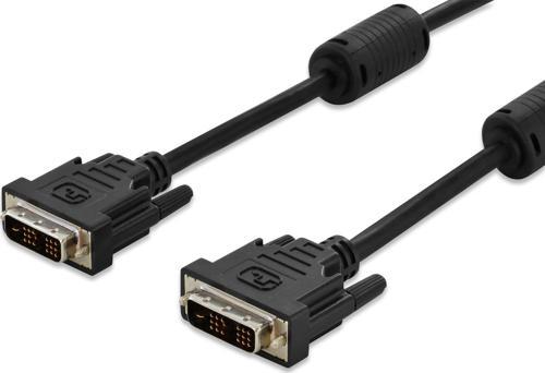 DVI-D Bağlantı Kablosu, DVI-D (18+1) Erkek - DVI-D (18+1) Erkek, 2x Ferrite Kömürlü, 3 metre