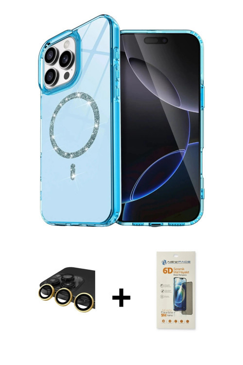 ieg™ iPhone 14 Pro Max Kılıf Kıvılcım Form Prime - Siyah 6D Mat Seramik Hayalet Nano Ekran Koruyucu