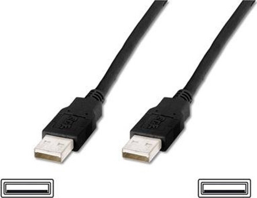 USB 2.0 Bağlantı Kablosu, USB A Erkek - USB A Erkek, 3 metre, AWG 28, USB 2.0 uyumlu, UL, si