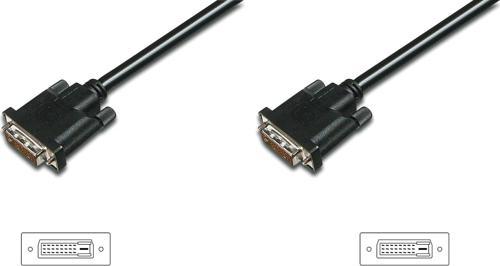DVI Bağlantı Kablosu, DVI-D (24+1) Erkek - DVI-D (24+1) Erkek, 2 metre, Siyah Renk
