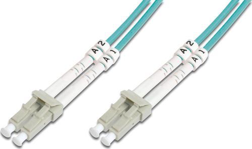 LC-LC Fiber Optik Patch Kablo, Multimode OM 3 50/125 Duplex, 3.0mm, LSZH, 3 metre