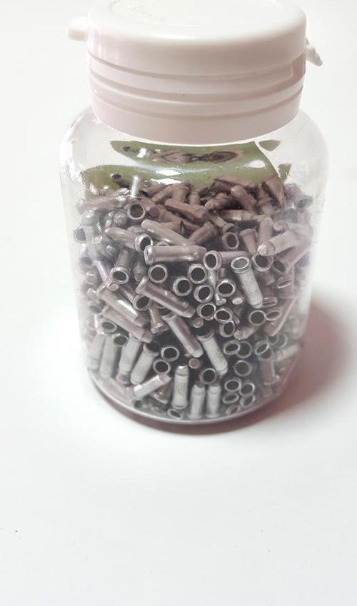 Bisiklet İç Tel Ucu Kapsülü 500'lü Paket Atölye Paket Bisiklet Fren Vites Teli Kapsülü