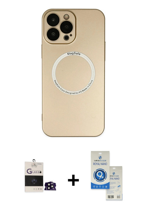 ieg™ iPhone 14 Pro Max Kılıf Zirve Klasik Prime - Şeffaf Royal Nano Ekran Koruyucu + Siyah Bilvis Ti