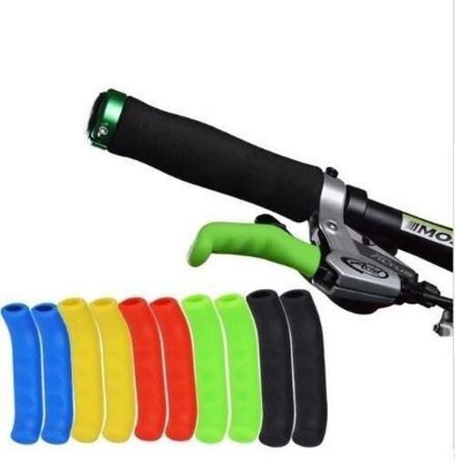 BİSİKLET FREN KOLU KORUYUCU SİLİKON PVC KORUYUCU SİYAH-KIRMIZI