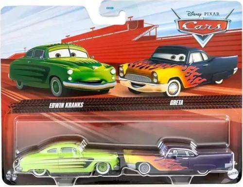 Cars Edwin Kranks ve Greta 2'li Araba DXV99-HTX06