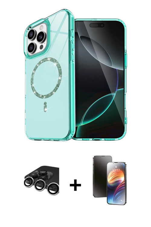 iPhone 15 Pro Max Kılıf Kıvılcım Form Prime - Siyah 3D Antistatik Mat Seramik Nano Ekran Koruyu