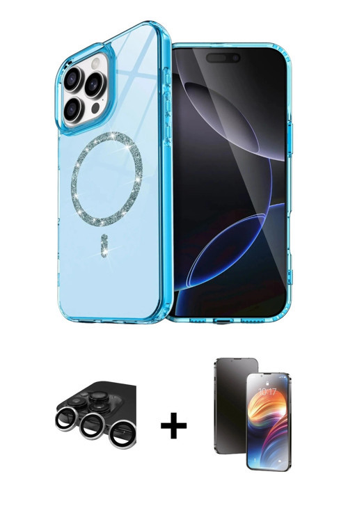 iPhone 15 Pro Max Kılıf Kıvılcım Form Prime - Siyah 3D Antistatik Mat Seramik Nano Ekran Koruyu