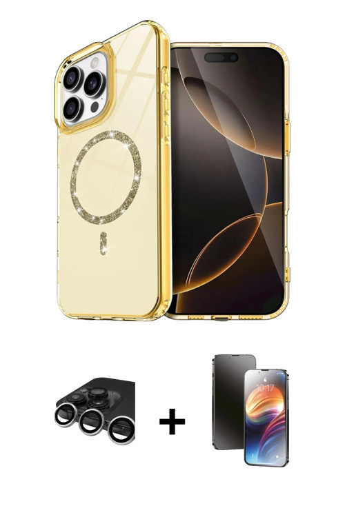 iPhone 15 Pro Max Kılıf Kıvılcım Form Prime - Siyah 3D Antistatik Mat Seramik Nano Ekran Koruyu