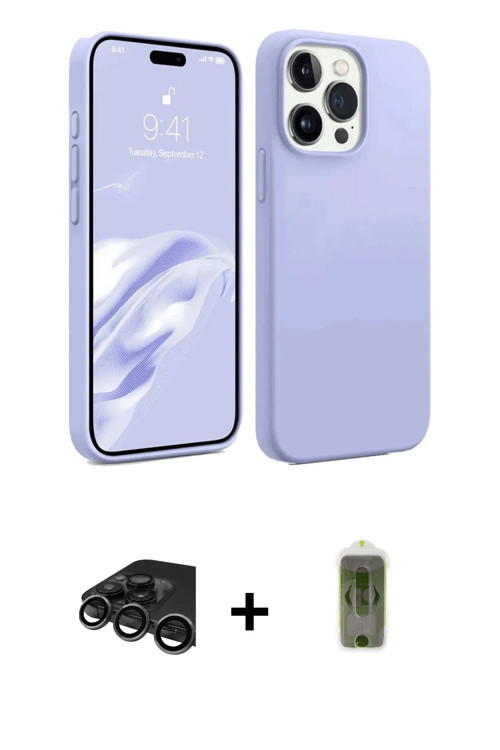 ieg™ iPhone 15 Pro Max Kılıf Kozmos Yansıma Özel Seri - Siyah Joko Magic 5D Hayalet Cam + Titanyum G