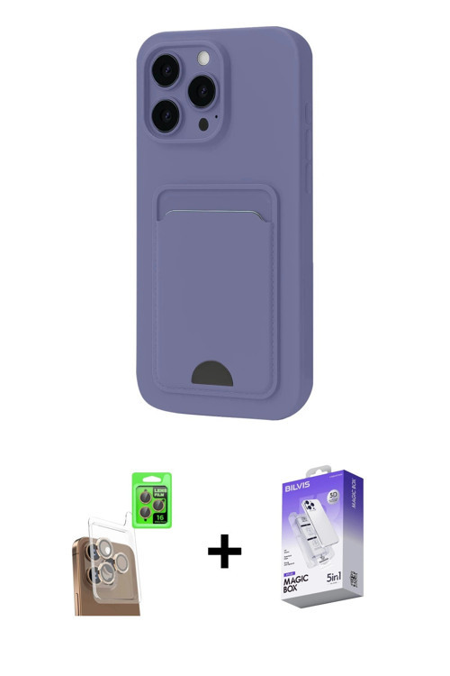 ieg™ iPhone 16 Pro Kılıf Vadi Çizgi Prime - Siyah Bilvis 5in1 3D Magic Cam Ekran Koruyucu + Çöl Tita
