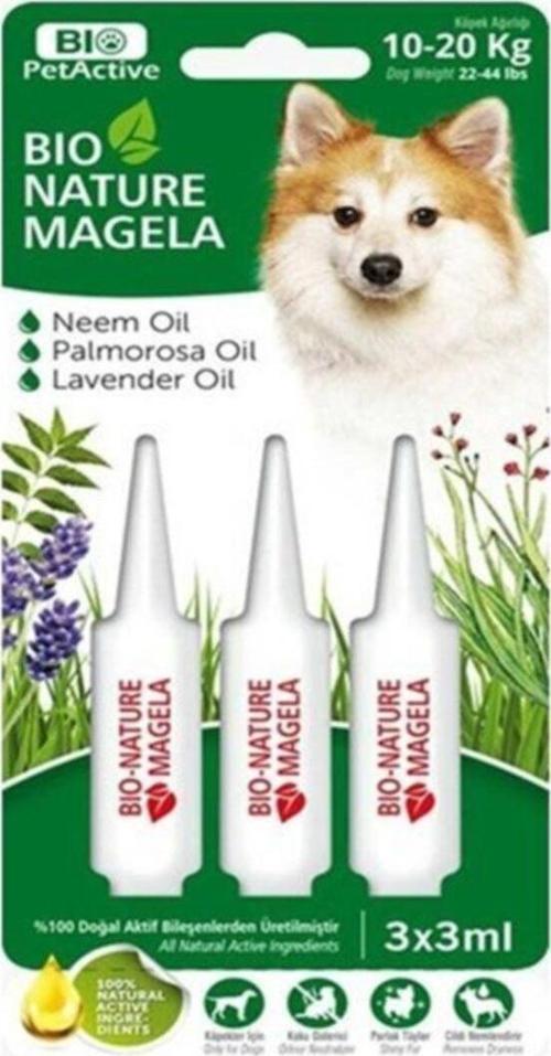 Bio Nature Köpek Tüy Ve Deri Bakım Damlası 10-20 Kg 3x3 Ml