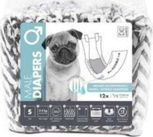Diapers Erkek Köpekler Için Külot Small 12li