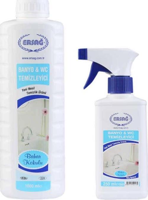 Bahar Kokulu Banyo WC Temizleyici 1000 ml + Boş Aparat