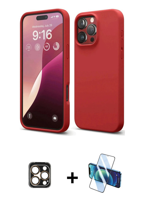iPhone 16 Pro Max Kılıf Kozmos Yansıma Özel Seri - Siyah 3D Antistatik Seramik Nano Ekran Koruy
