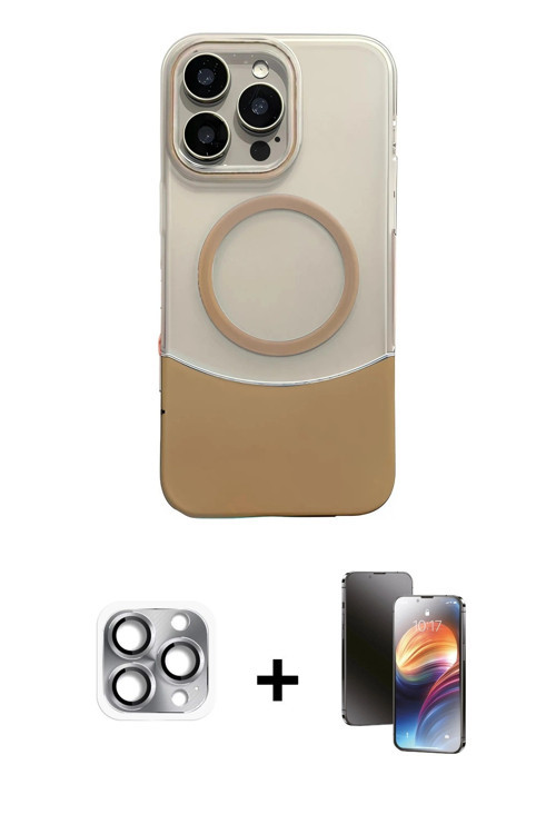 ieg™ iPhone 16 Pro Max Kılıf Kozmos Form Özel Seri - Siyah 3D Antistatik Mat Seramik Nano Ekran Koru