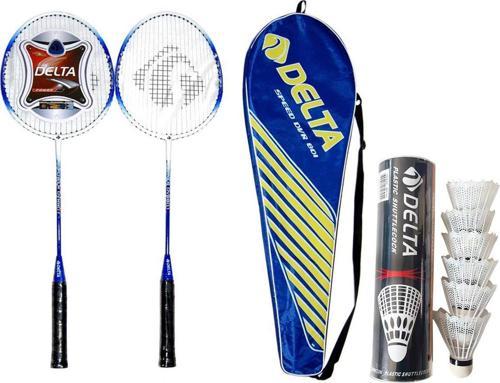 2 Adet Deluxe Tek Parça Badminton Raketi + Badminton Çantası + 6 Adet Badminton Topu Seti