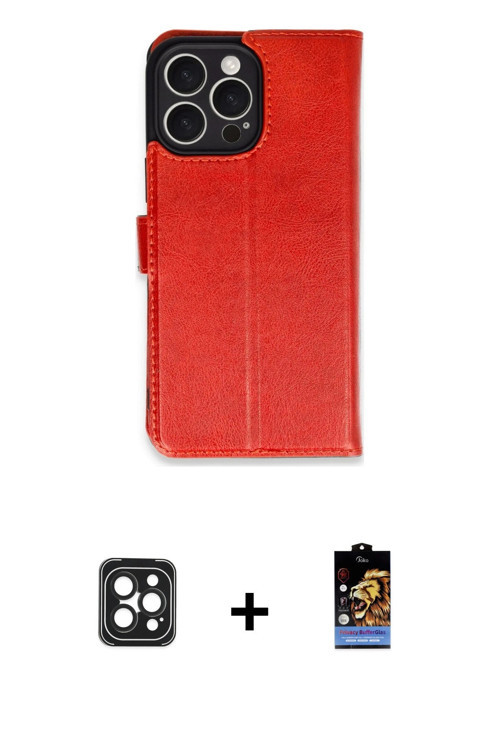 ieg™ iPhone 16 Pro Max Kılıf Siluet Işık Serisi - Siyah Buffer Hayalet Cam Ekran Koruyucu + Siyah PV