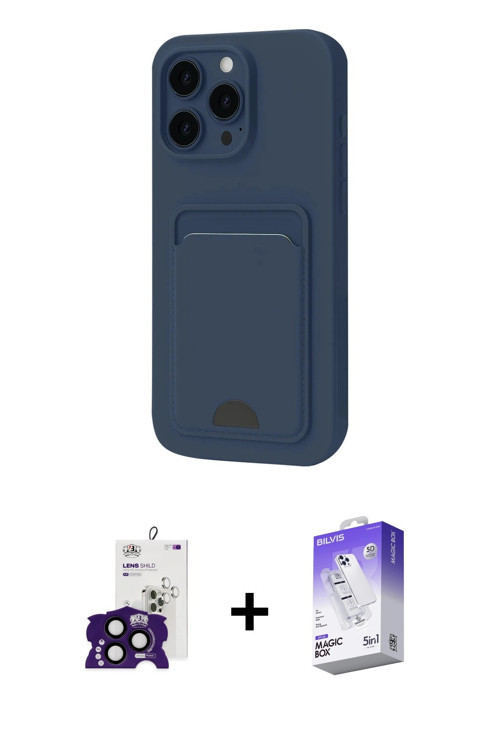 ieg™ iPhone 16 Pro Max Kılıf Vadi Çizgi Prime - Siyah Bilvis 5in1 3D Magic Cam Ekran Koruyucu + Siya