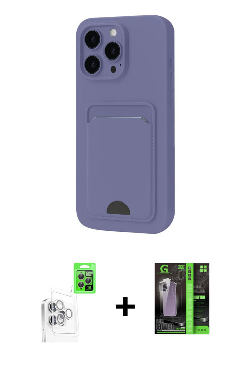 ieg™ iPhone 16 Pro Max Kılıf Vadi Çizgi Prime - Şeffaf 360 Full Body Arka Koruyucu + Beyaz Raze Meta