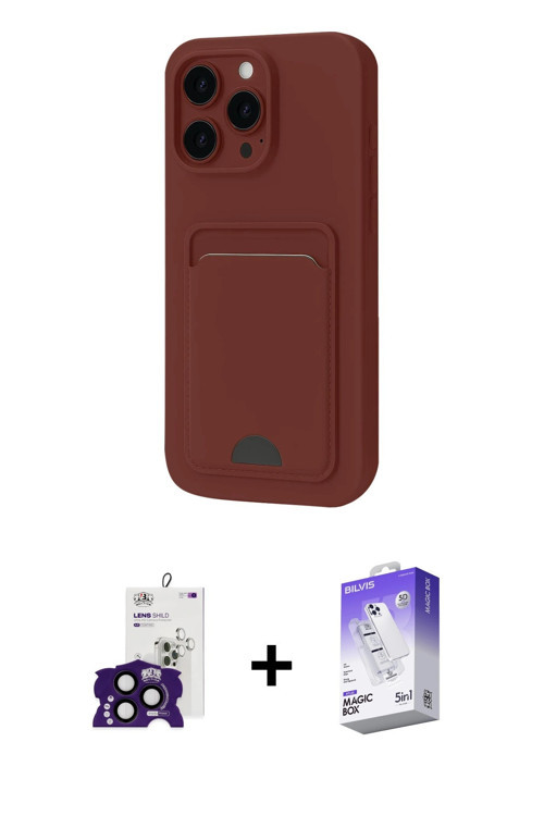 ieg™ iPhone 16 Pro Max Kılıf Vadi Çizgi Prime - Siyah Bilvis 5in1 3D Magic Cam Ekran Koruyucu + Siya