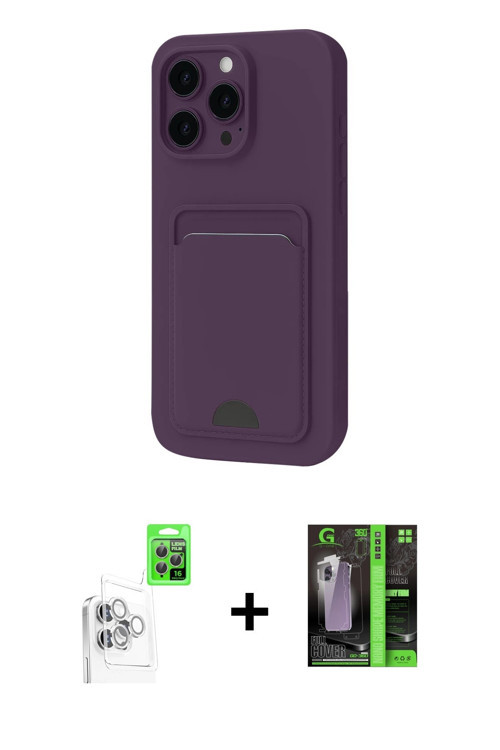 ieg™ iPhone 16 Pro Max Kılıf Vadi Çizgi Prime - Şeffaf 360 Full Body Arka Koruyucu + Beyaz Raze Meta