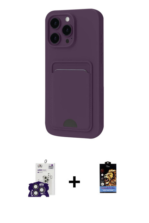 ieg™ iPhone 16 Pro Max Kılıf Vadi Çizgi Prime - Siyah Buffer Hayalet Cam Ekran Koruyucu + Titanyum G