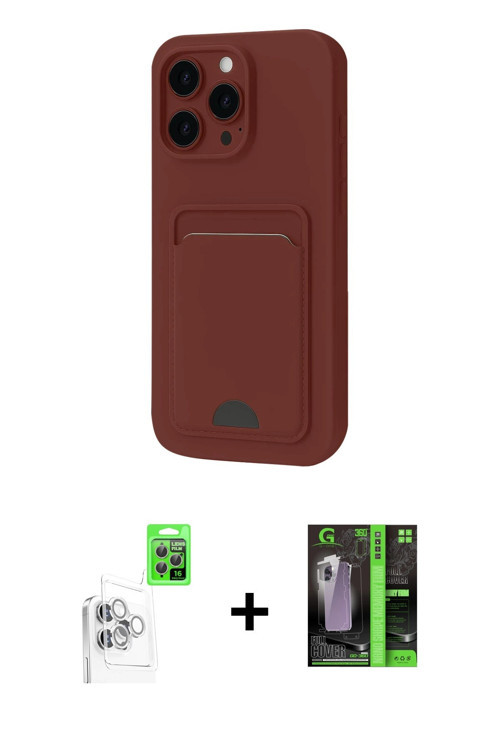 ieg™ iPhone 16 Pro Max Kılıf Vadi Çizgi Prime - Şeffaf 360 Full Body Arka Koruyucu + Beyaz Raze Meta