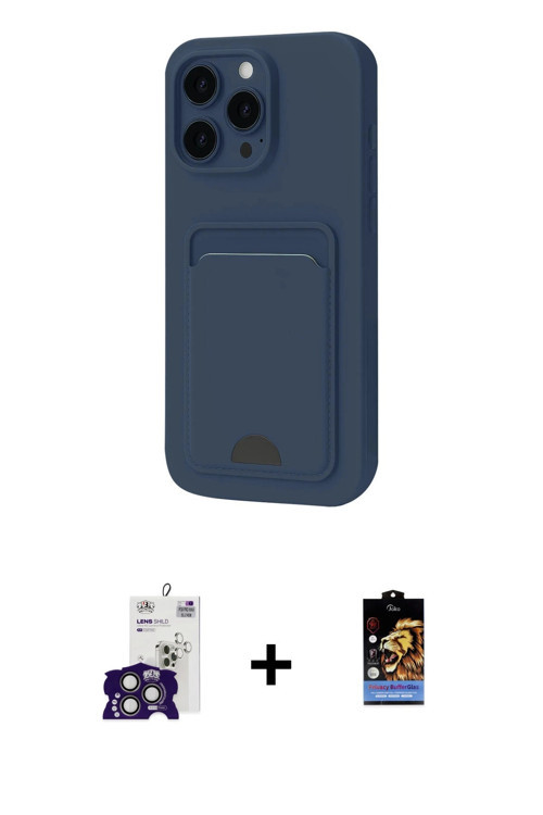 ieg™ iPhone 16 Pro Max Kılıf Vadi Çizgi Prime - Siyah Buffer Hayalet Cam Ekran Koruyucu + Titanyum G