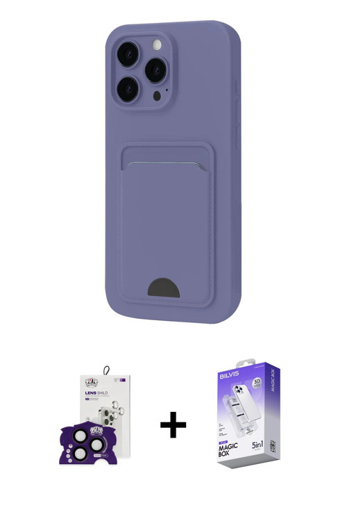ieg™ iPhone 16 Pro Max Kılıf Vadi Çizgi Prime - Siyah Bilvis 5in1 3D Magic Cam Ekran Koruyucu + Siya
