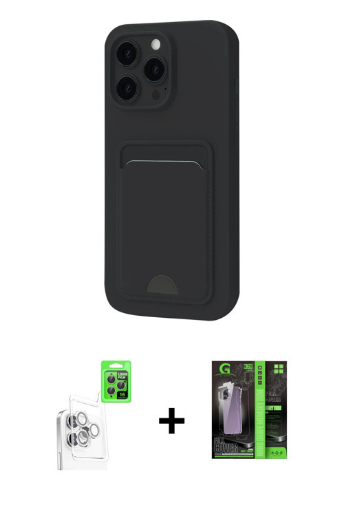 ieg™ iPhone 16 Pro Max Kılıf Vadi Çizgi Prime - Şeffaf 360 Full Body Arka Koruyucu + Beyaz Raze Meta