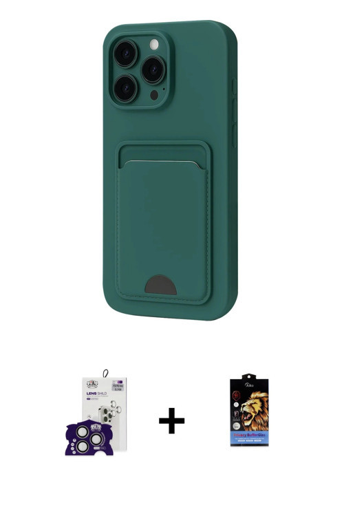 ieg™ iPhone 16 Pro Max Kılıf Vadi Çizgi Prime - Siyah Buffer Hayalet Cam Ekran Koruyucu + Titanyum G