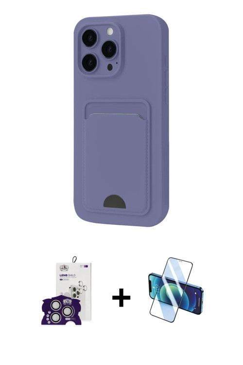 ieg™ iPhone 16 Pro Max Kılıf Vadi Çizgi Prime - Siyah 3D Antistatik Seramik Nano Ekran Koruyucu + Gü