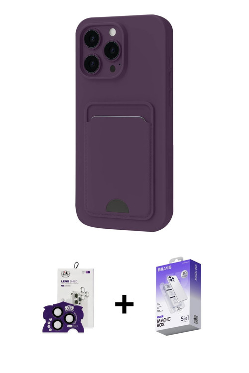 ieg™ iPhone 16 Pro Max Kılıf Vadi Çizgi Prime - Siyah Bilvis 5in1 3D Magic Cam Ekran Koruyucu + Siya