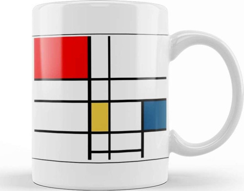 Mondrian Kupa Bardak Porselen