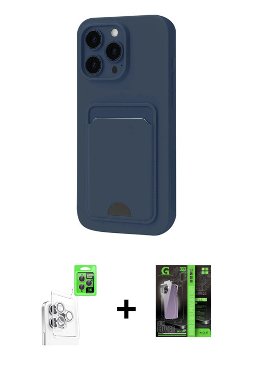 ieg™ iPhone 16 Pro Max Kılıf Vadi Çizgi Prime - Şeffaf 360 Full Body Arka Koruyucu + Beyaz Raze Meta