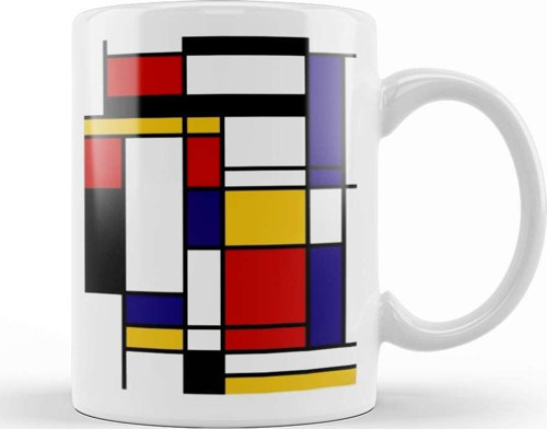 Mondrian Kupa Bardak Porselen