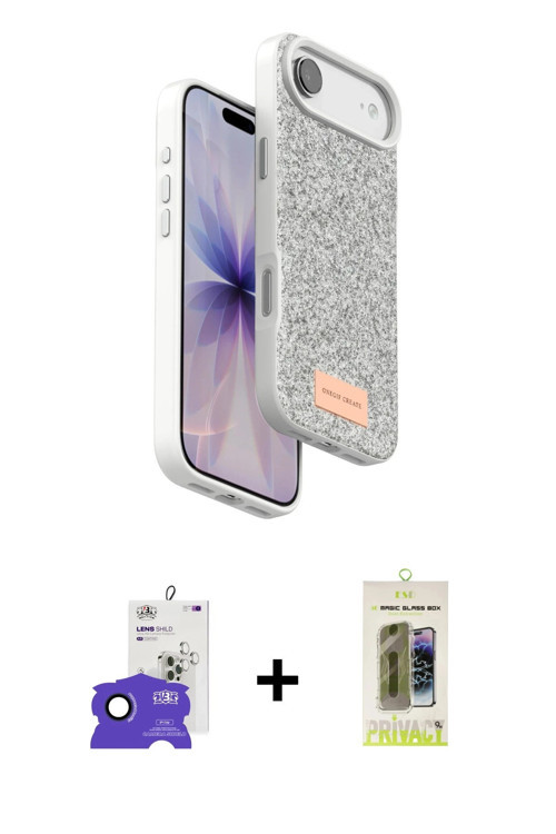 ieg™ iPhone 17 Air Kılıf Vadi Klasik Serisi - Siyah Joko Magic 5D Hayalet Cam + Lacivert Bilvis Tita