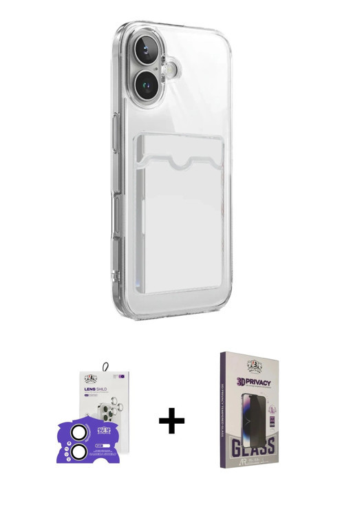 ieg™ iPhone 17 Kılıf Doruk Klasik Koleksiyonu - Siyah Bilvis Hayalet Cam Ekran Koruyucu + Açık Yeşil