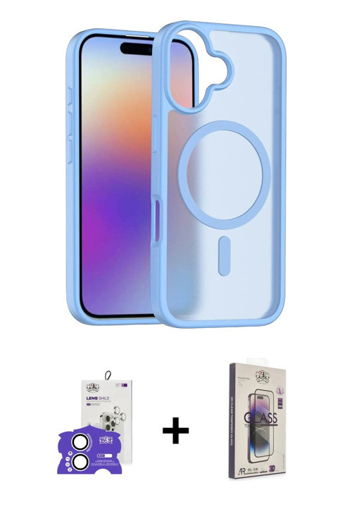 ieg™ iPhone 17 Kılıf Siluet Minimal Prime - Siyah Bilvis 3D Cam Ekran Koruyucu + Gümüş Bilvis Titan