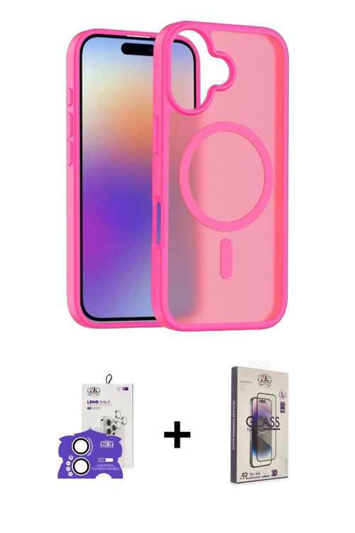 ieg™ iPhone 17 Kılıf Siluet Minimal Prime - Siyah Bilvis 3D Cam Ekran Koruyucu + Gümüş Bilvis Titan