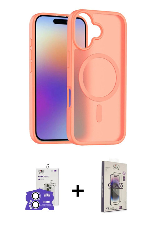 ieg™ iPhone 17 Kılıf Siluet Minimal Prime - Siyah Bilvis 3D Cam Ekran Koruyucu + Gümüş Bilvis Titan