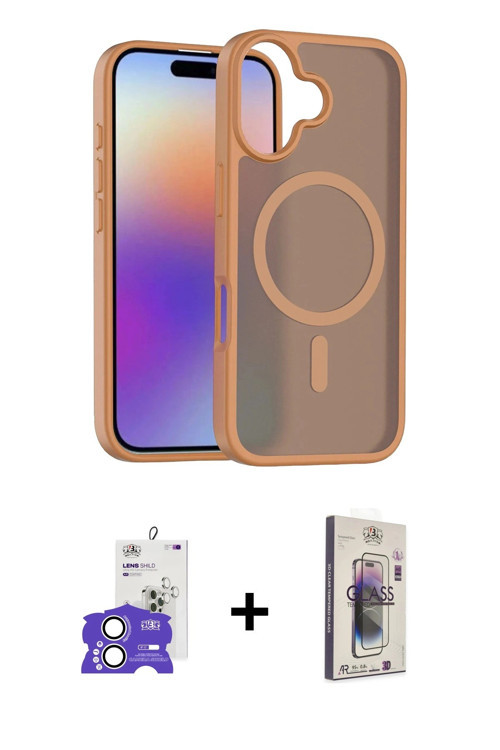 ieg™ iPhone 17 Kılıf Siluet Minimal Prime - Siyah Bilvis 3D Cam Ekran Koruyucu + Gümüş Bilvis Titan