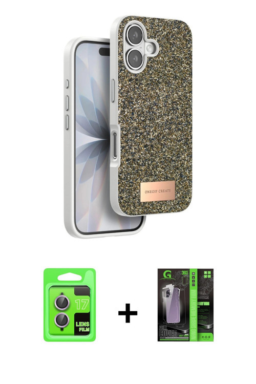 ieg™ iPhone 17 Kılıf Vadi Klasik Serisi - Siyah 360 Mat Full Body Arka Koruyucu + Açık Mor Raze Meta