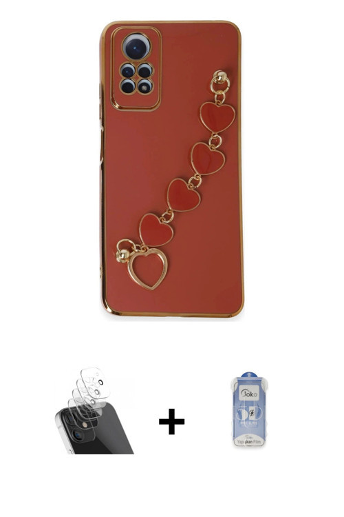 ieg™ Redmi Note 12 Pro 4G Kılıf Nova Işık Prime - Siyah Joko Magic 5D Cam + Şeffaf Kamera Lens Korum