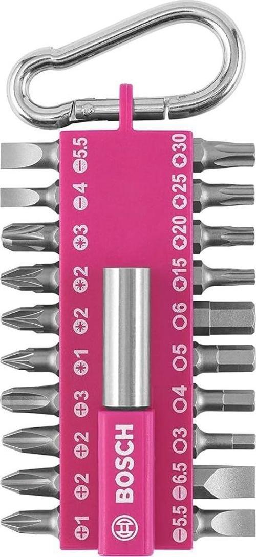 - 21 Parça Yaylı Kancalı Vidalama(Pembe) 8'li Karton Standlı