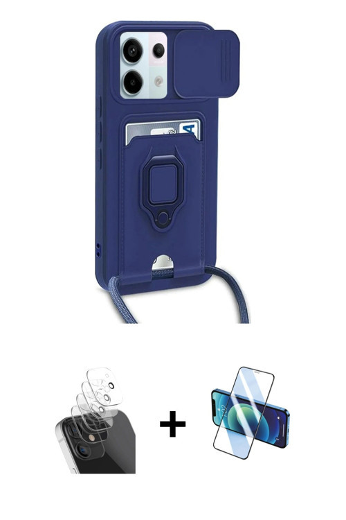 ieg™ Redmi Note 13 Pro 5G Kılıf Vadi Form Prime - Siyah 3D Antistatik Seramik Nano Ekran Koruyucu +