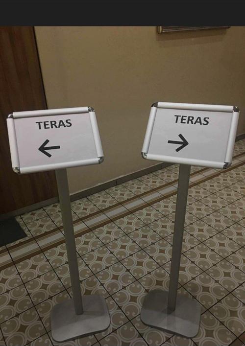 2 Adet A3 Ayaklı Menü Panosu Alüminyum - Dikey Ve Yatay Kullanıma Uygun