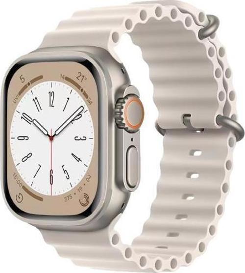 Apple Watch 38mm / 40mm / 41mm Uyumlu Akıllı Saat Kordonu Bej