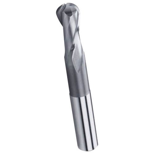 6mm 2 Ağız Uzun Küre Parmak Freze HSS