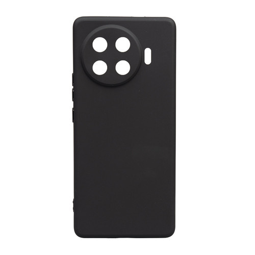 Tecno Spark 20 Pro Plus Kılıf MKST Biye Silikon - Siyah